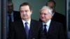 Armenia - Armenian Foreign Minister Edward Nalbandian (R) and his Serbian counterpart Ivica Dačić arrive at a joint press conference, Yerevan, 3Jun2015.