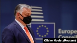 Premierul ungar Viktor Orban criticat dur la summitul UE de la Bruxelles, 24 iunie 2021.