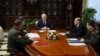 Alyaksandr Lukashenka speaks at a meeting in Minsk on March 2.