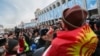 Кыргызстандагы нааразылык акцияларынын бири. 