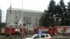 Пожар во зградата на владата на РМ