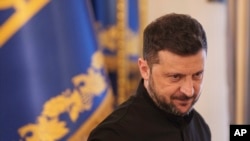 Ukrainian President Volodymyr Zelenskyy at a press conference in Kyiv, June 4, 2025