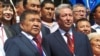 "Бүтүн Кыргызстан Эмгек" партиясынын лидерлери Аскар Салымбеков менен Адахан Мадумаров.