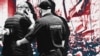 Проросійські активісти і російська поліція в Криму. 1 грудня 2021 року (колаж)