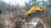 Поврежденный водопровод в районе н.п.Золотoе 