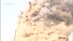Dozens Injured As Blazing Building Collapses In Tehran