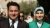 علی بابا جان، وزیر امور خارجه ترکیه همراه با همسر محجبه خود در سفر به اورشلیم ( بیت المقدس)