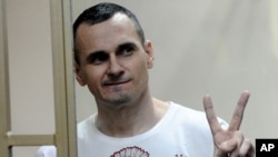Oleh Sentsov in a court in Rostov-on-Don on August 25, 2015