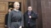 Iulia Timoșenko părăsind biroul Procuraturii de stat