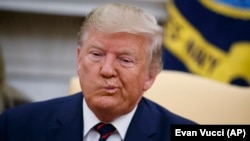 Președintele american Donald Trump la Casa Albă, 17 octombrie 2019.