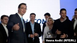 Proslava izborne pobede u SNS