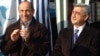 Amenia -- Armenian President Serzh Sarkisian (R) and his predecessor Robert Kocharian.