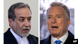 Iranian Foreign Minister Abbas Araqchi (left) and US special envoy Steve Witkoff will meet in Rome on May 23, 2025, for the fifth round of talks over Tehran's nuclear program.