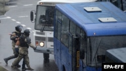 Tens of thousands of Belarusians have been detained since a disputed presidential election in August last year. (file photo)