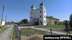 Вид на старую мечеть Жымпиты, 21 июня 2021 года