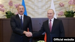 Ռուսաստանի նախագահ Վլադիմիր Պուտին և Ադրբեջանի նախագահ Իլհամ Ալիև, արխիվ