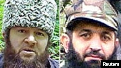 Doku Umarov (left) and Aslambek Vadalov (file photo)