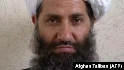 Before October, Mawlawi Haibuatullah Akhundzada had not been seen in public at all since becoming Taliban leader in 2016. (file photo)