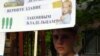 Ученик школы каратэ участвует в митинге в защиту здания клуба "Хиссацу". Темиртау, 28 мая 2012 года. 