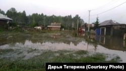 Nizhneudinsk in the Primorye region after flooding
