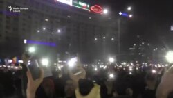 Momentul luminilor în Piața Victoriei, București, 5 februarie 2017