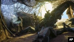 Українські військові ведуть вогонь на Донеччині, 26 січня 2025 року