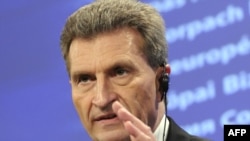 Comisarul UE pentru energie Gunther Oettinger
