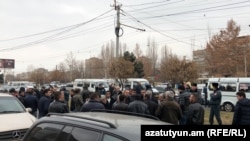 Водители маршруток проводят забастовку, Ереван, 16 января 2018 г․ 