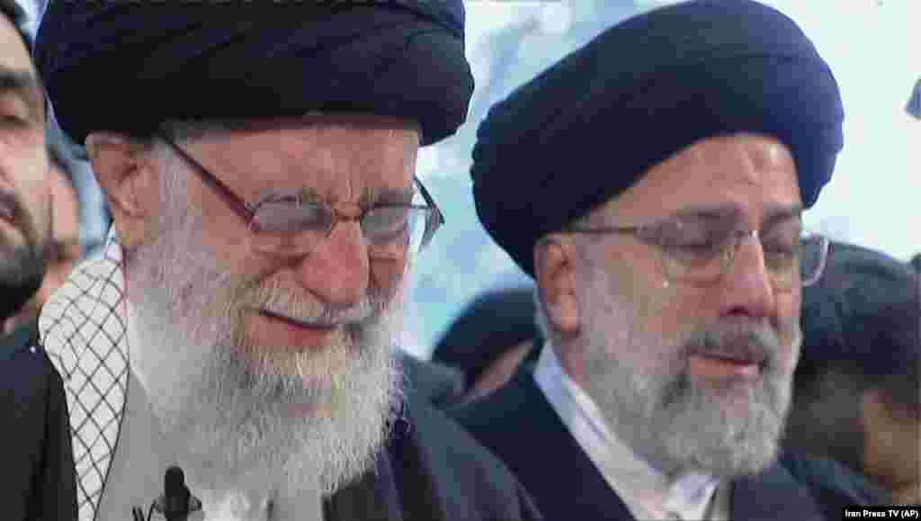 In a rare show of emotion, Iranian Supreme Leader Ayatollah Ali Khamenei openly wept as he led prayers at the coffin of Qasem Soleimani.