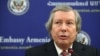 Armenia -- OSCE Minsk Group Co-Chair James Warlick gave a press conference at the U.S. Embassy in Armenia, 26 October, 2015