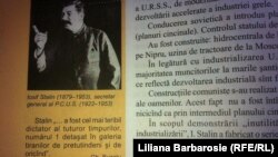 Imaginea lui Stalin într-un manual de istorie