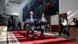 Касым-Жомарт Токаев и Садыр Жапаров. Бишкек, 22 августа 2025 года 