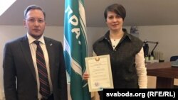 Андрэй Дзьмітрыеў і Тацяна Караткевіч, архіўнае фота