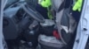 Автомобиль на рынке «Жибек жолы», на месте, где, как предполагается, происходила перестрелка. Фото прислал читатель Азаттыка. Алматы, 25 июня 2015 года.
